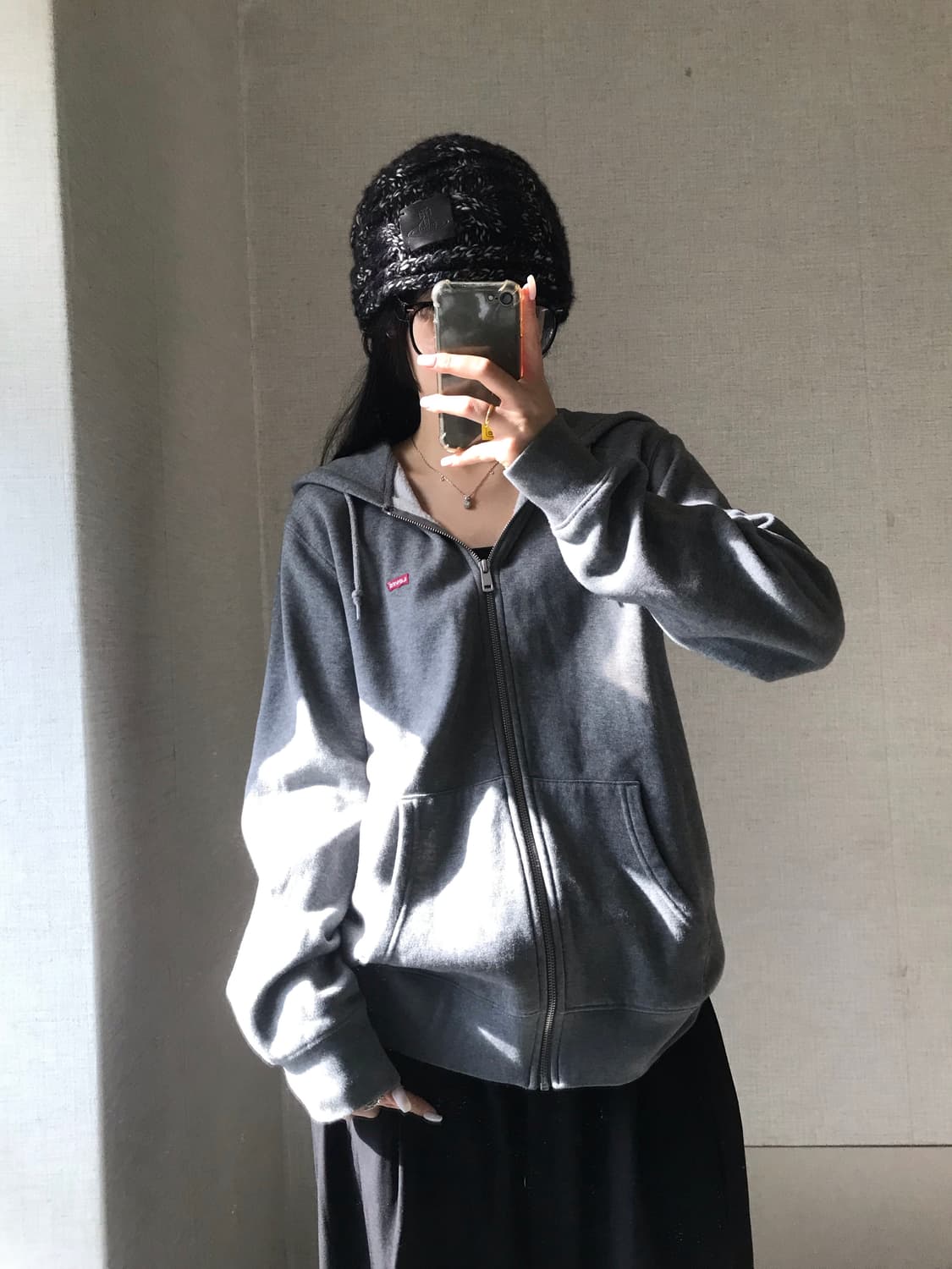 리바이스 그레이 후드집업 상품이미지3