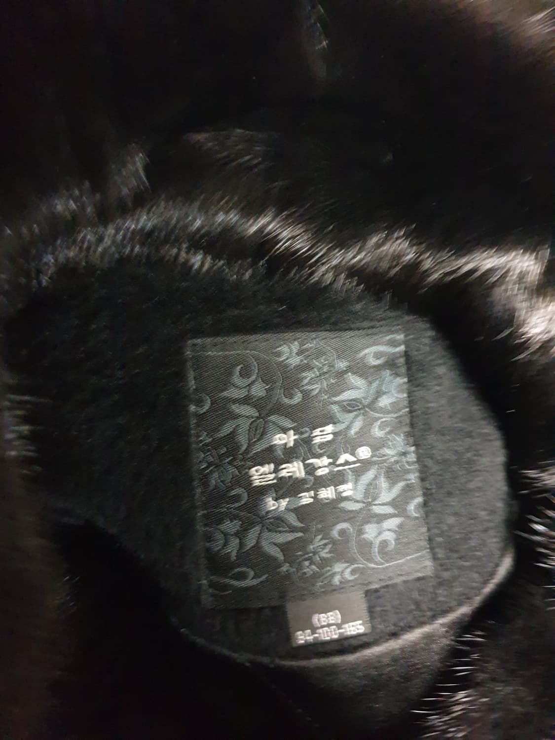 마담엘레강스 BY김혜정 밍크 카라 중앙 배색 알파카 코트 블랙 (88) 상품이미지4