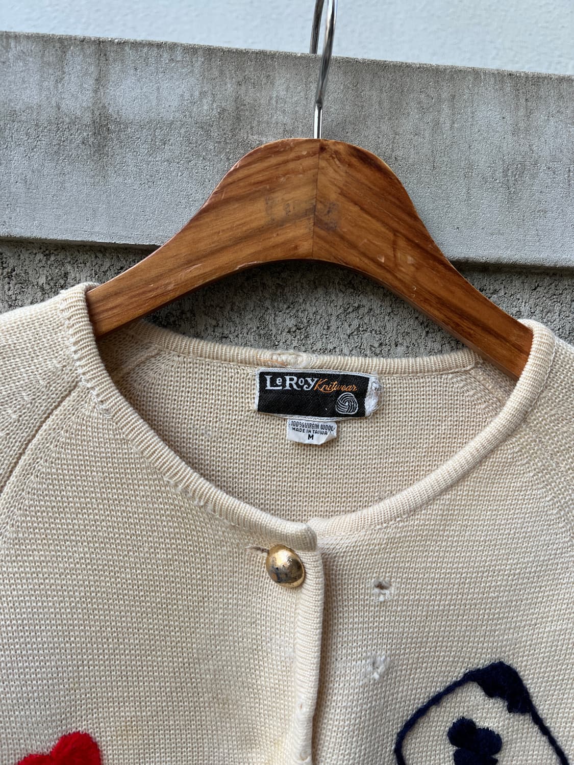 1970s LEROY KNITWEAR CARDIGAN 70s 울가디건 상품이미지6