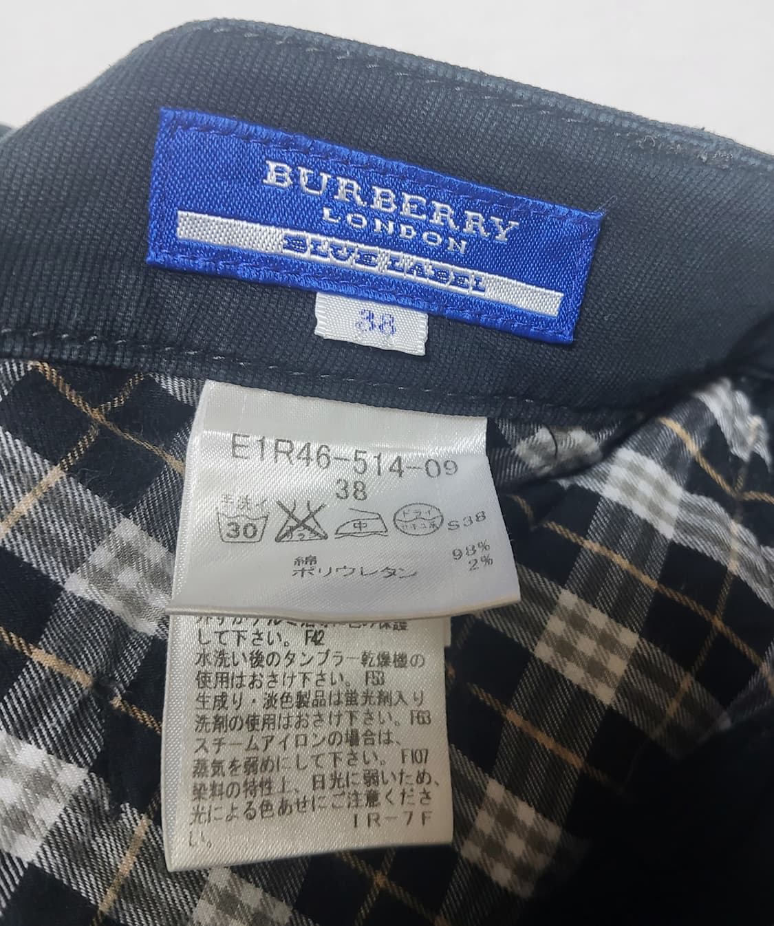 버버리 블루라벨 여성용 슬림 코튼 스판 팬츠 상품이미지7