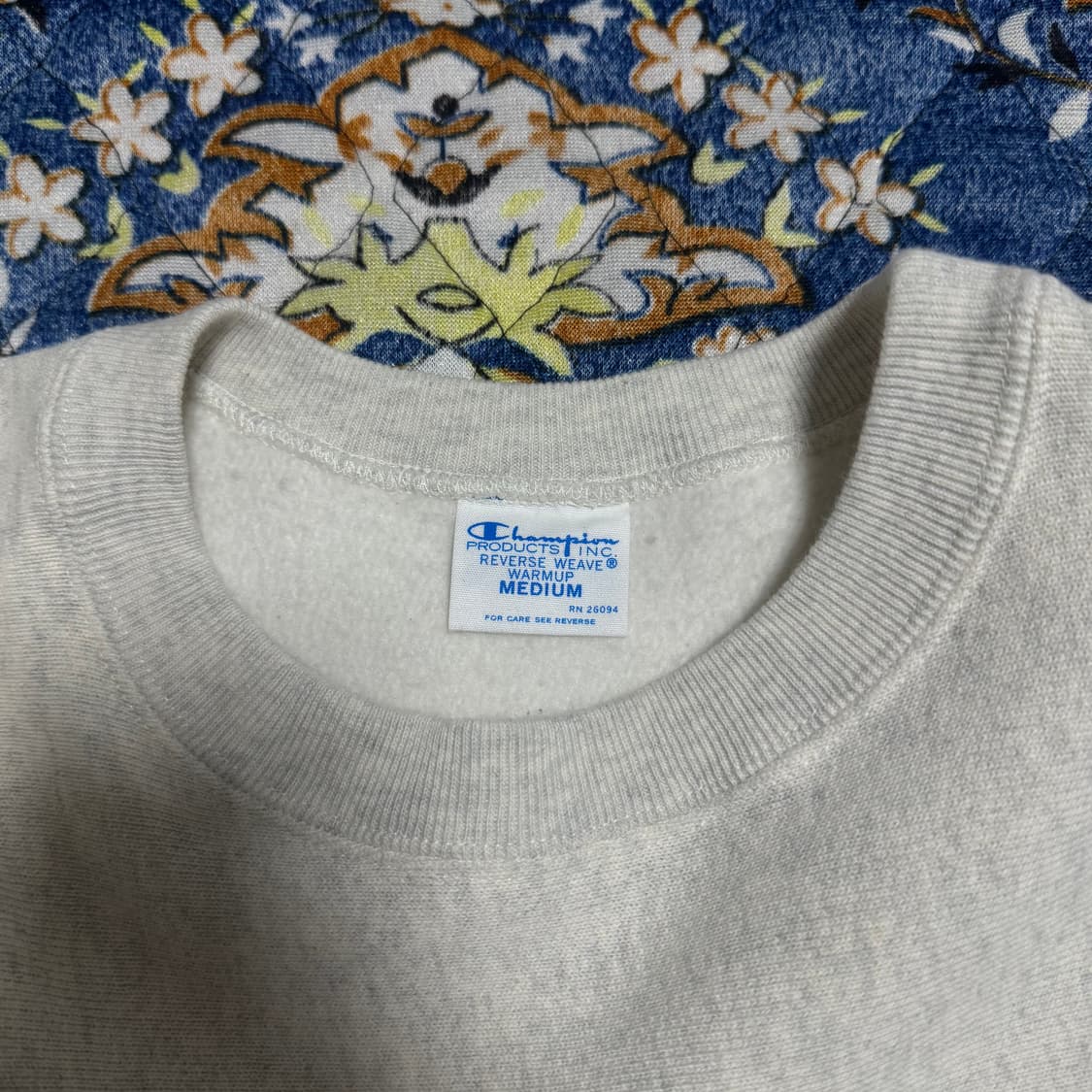 챔피온 리버스위브 재팬 블루택 오트밀 스웻셔츠 상품이미지3