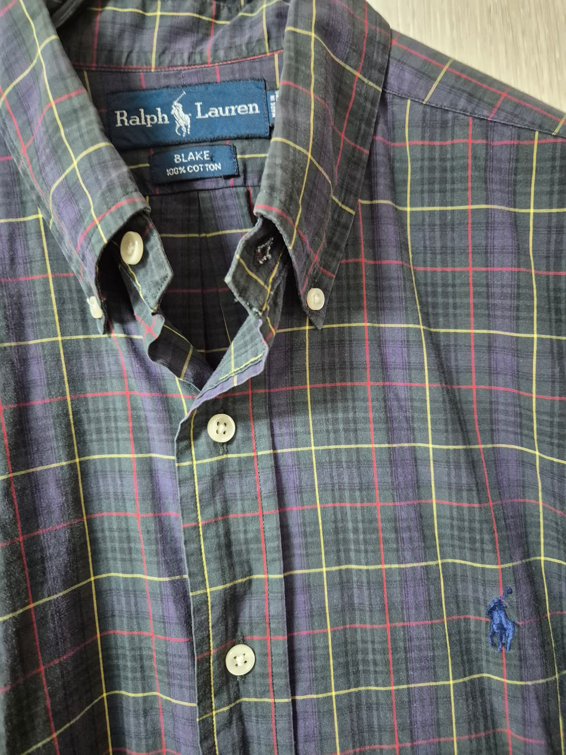 (정품) 폴로 랄프로렌 체크 셔츠 남방  M 상품이미지3