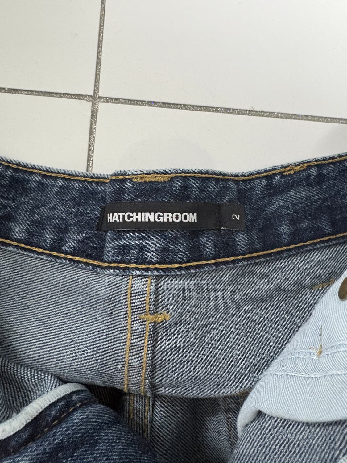 Hachingroom wide curve jeans 상품이미지5