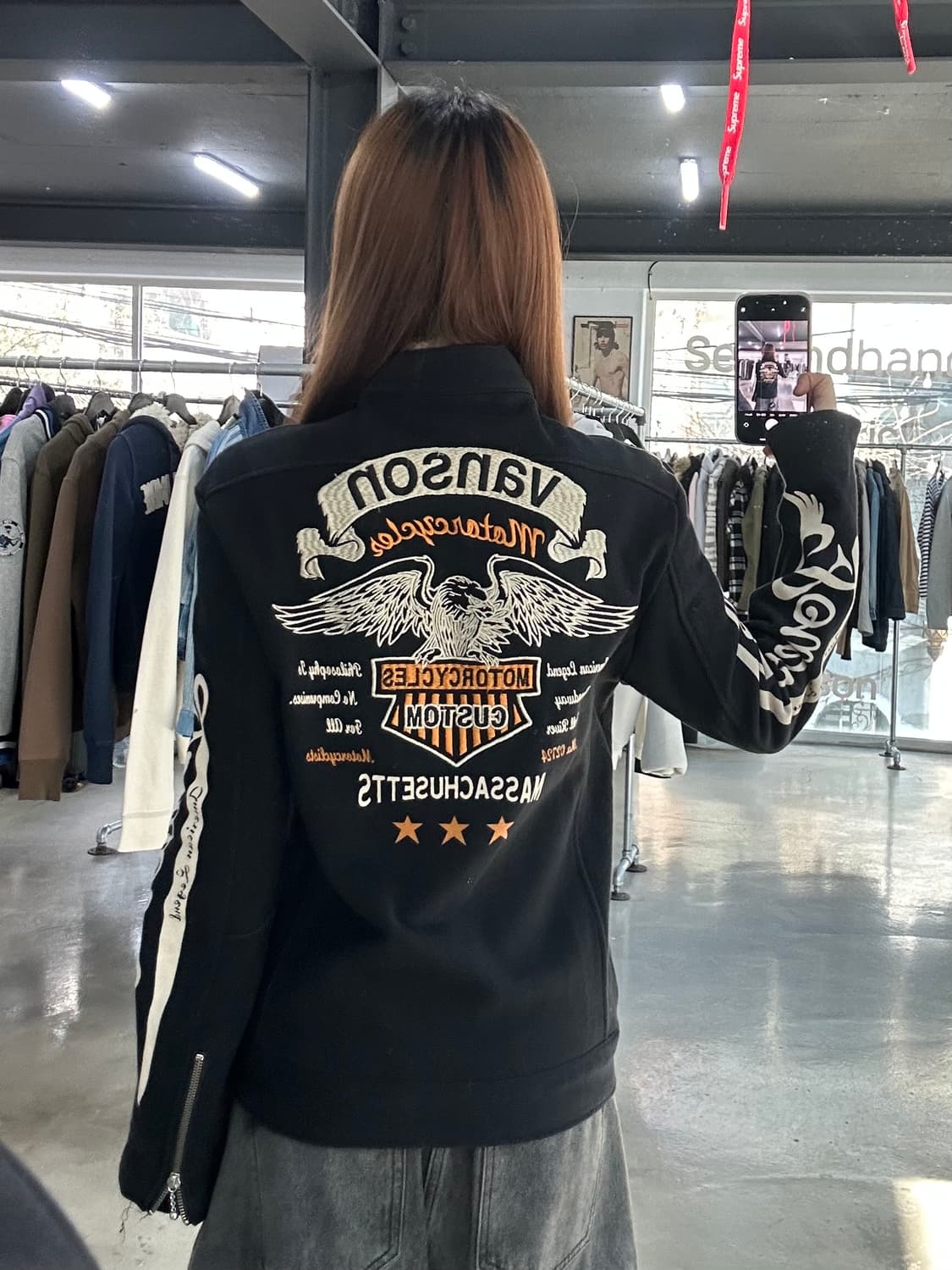 벤슨 넥버클 스타 스웻투웨이 라이더자켓 상품이미지2