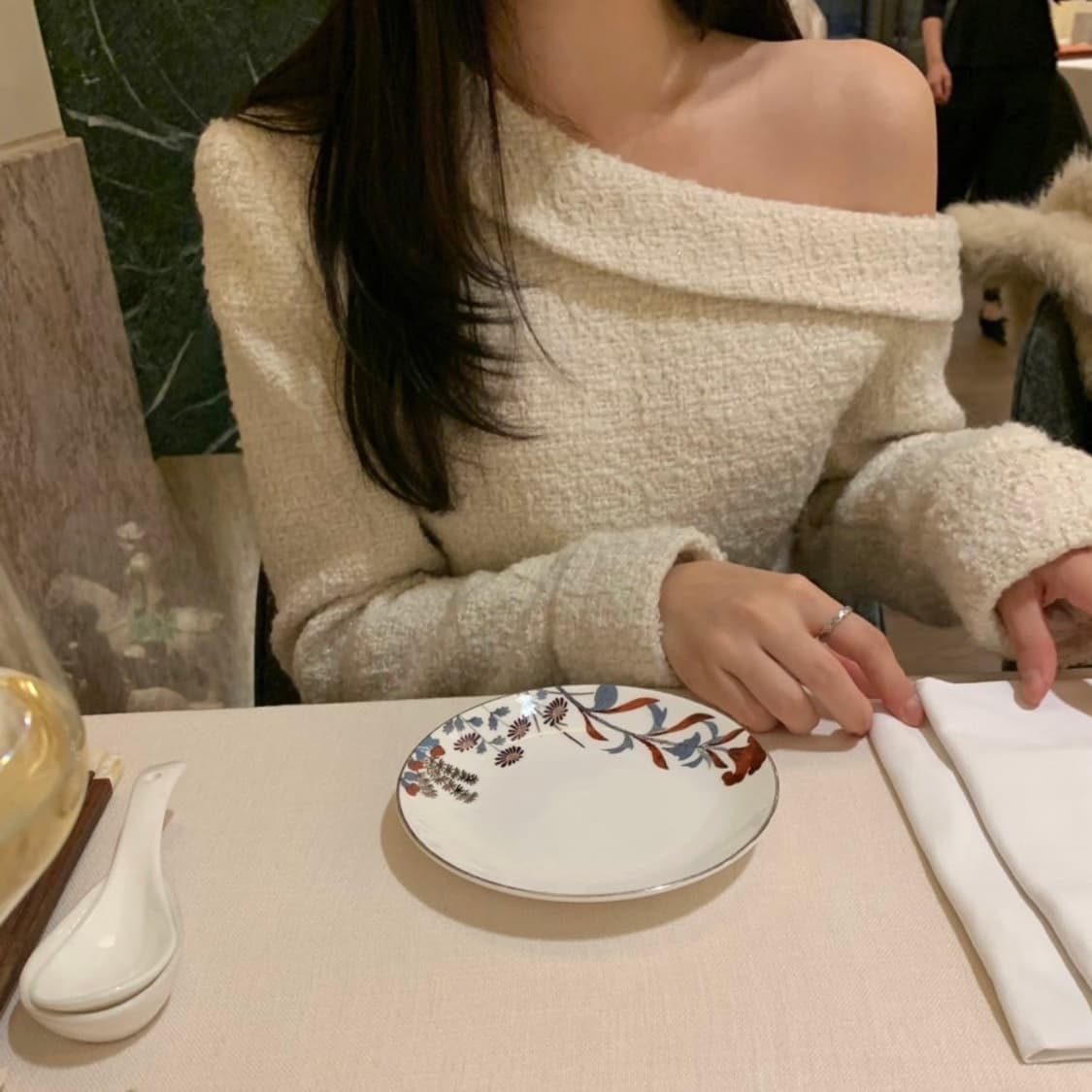 verni 베르니마켓 이브 트위드 eve tweed 블라우스 아이보리 상품이미지5