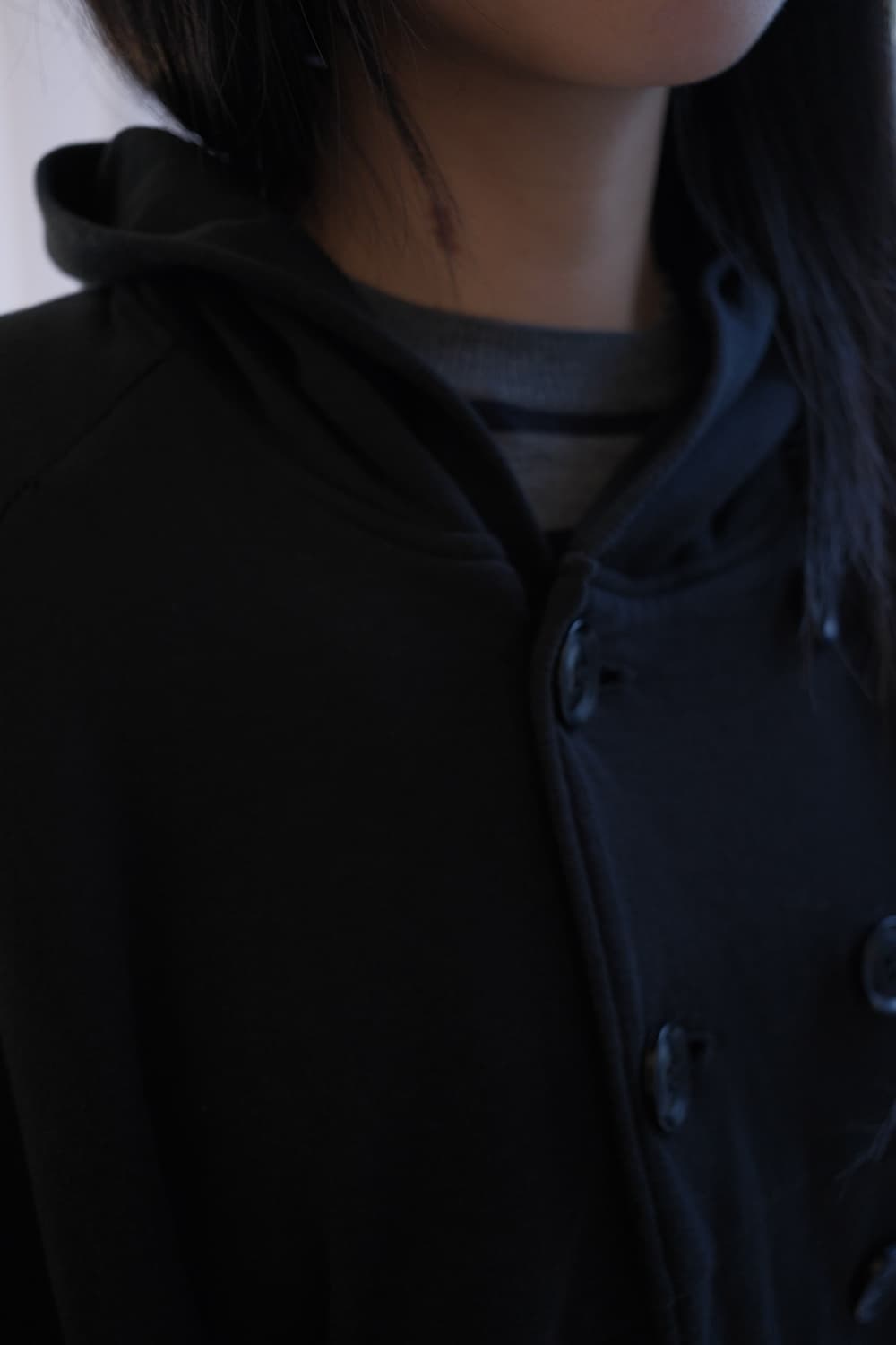 Dolman double breasted hood cardigan 상품이미지4