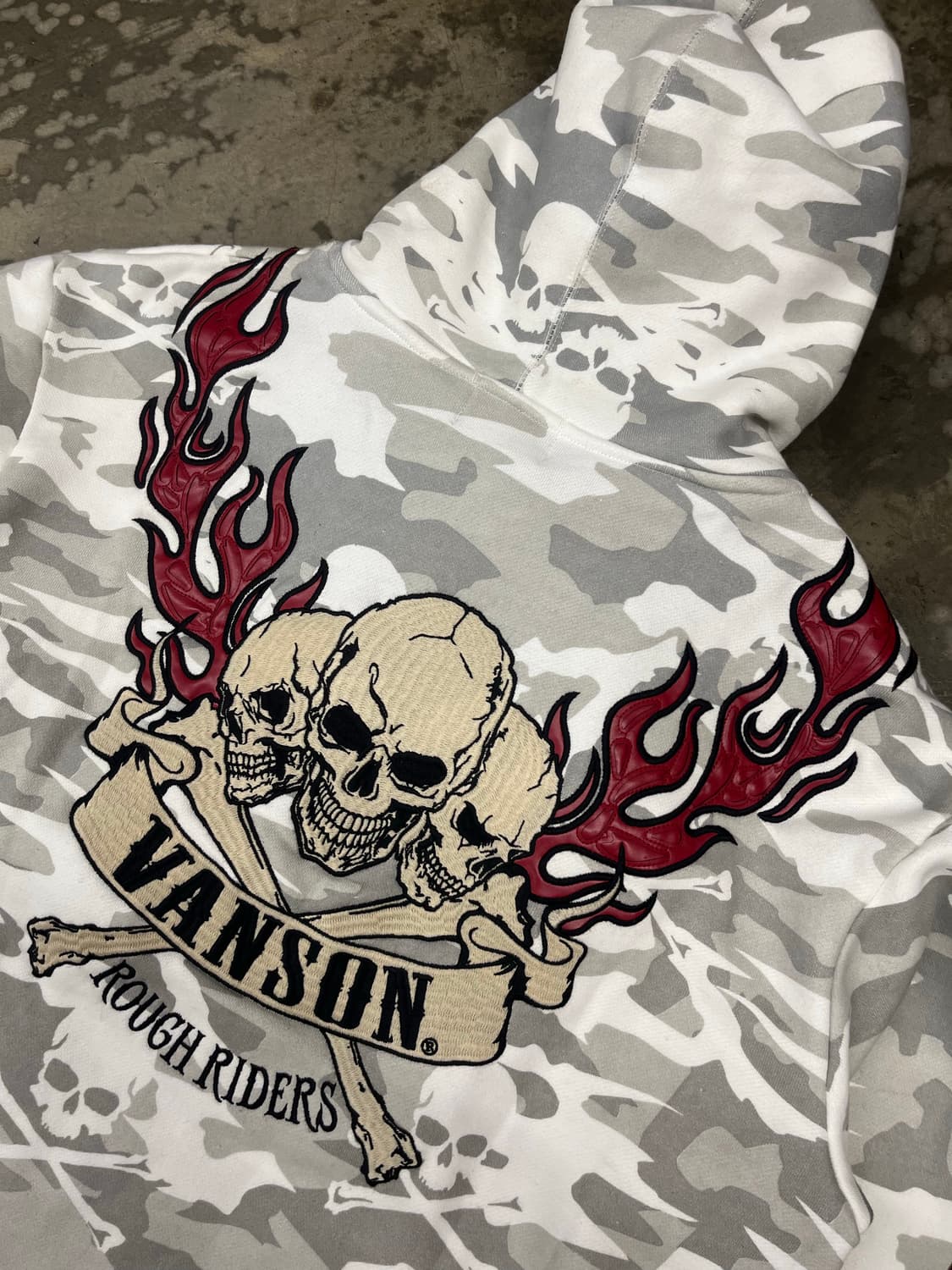 밴슨 카모스컬 후드집업 2XL 상품이미지5