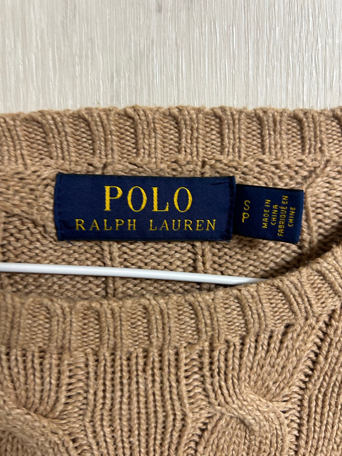 폴로 랄프로렌 베이지 꽈베기 니트 S사이즈 팜 상품이미지4