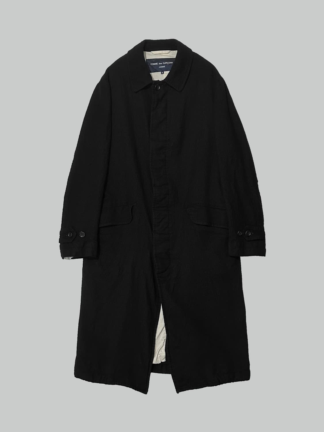 꼼데가르송 옴므 축융 울 맥코트 블랙 상품이미지2