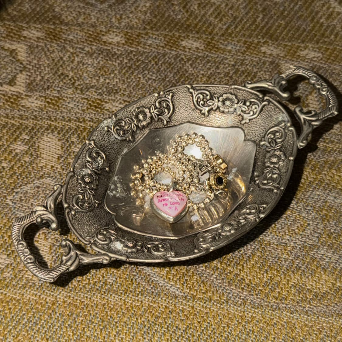 90s Studio Silversmiths 실버플레이트 트레이 상품이미지9