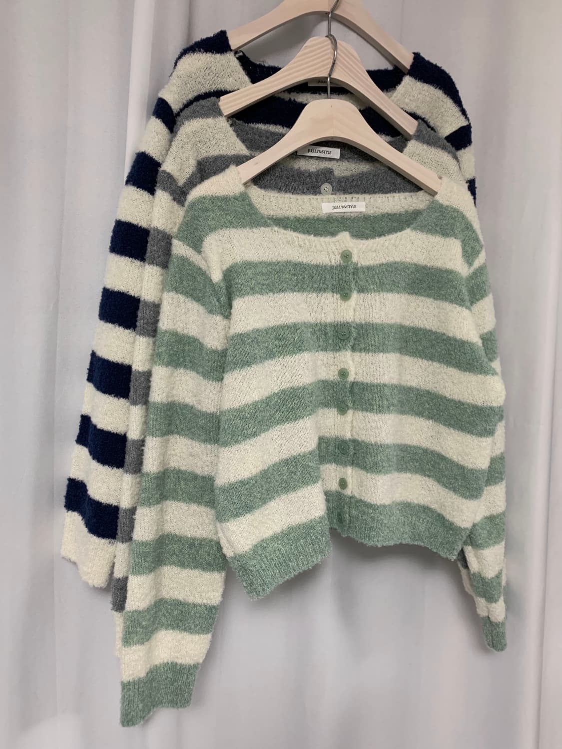 부클 단가라 가디건 상품이미지1