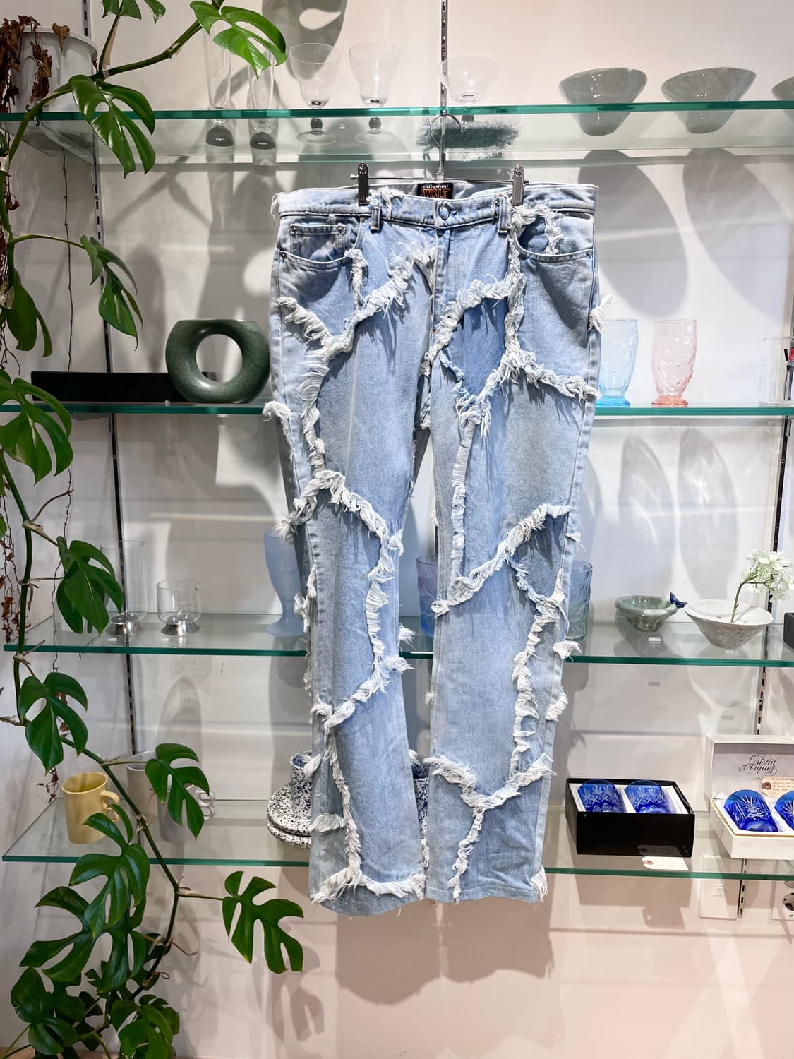 90’s 월터 반 베이렌동크 distressed denim pants 상품이미지1