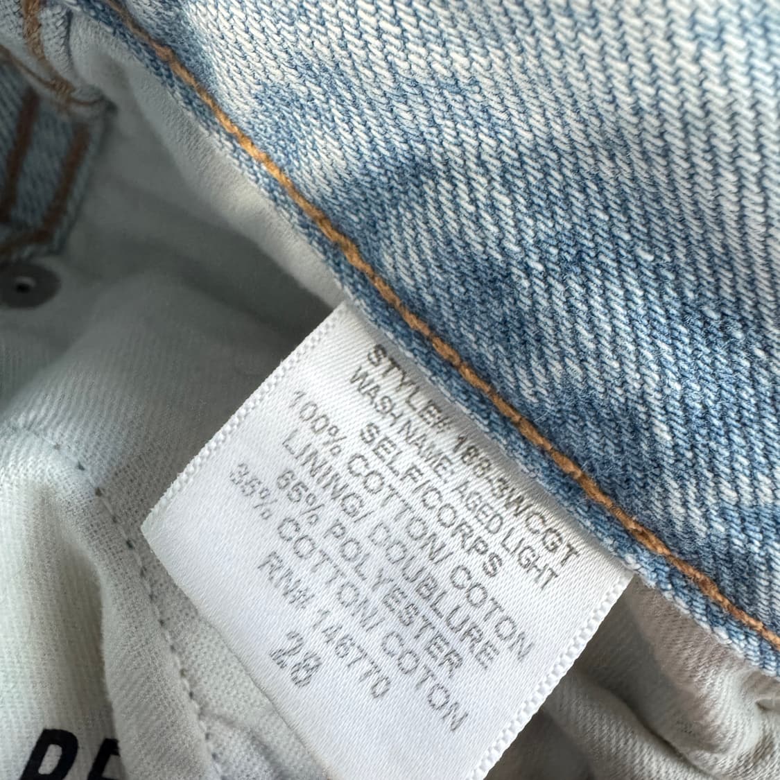 리던 50S 시가렛 데님 진 (28) 상품이미지6