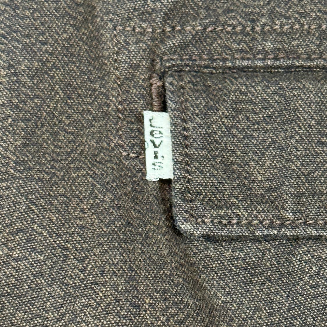 36inch) 리바이스 다크브라운 헤비코튼 치노 팬츠 면바지 상품이미지3