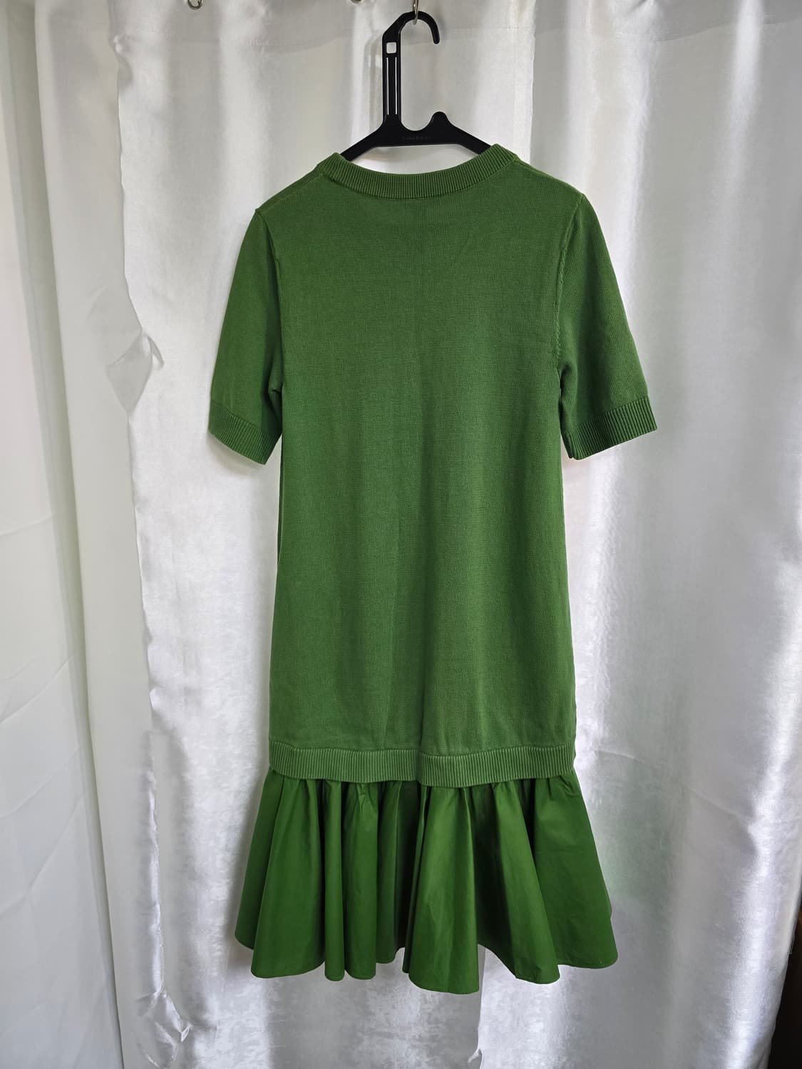 COS 코스 그린 니트 플레어 반팔 원피스 (1734) 상품이미지2