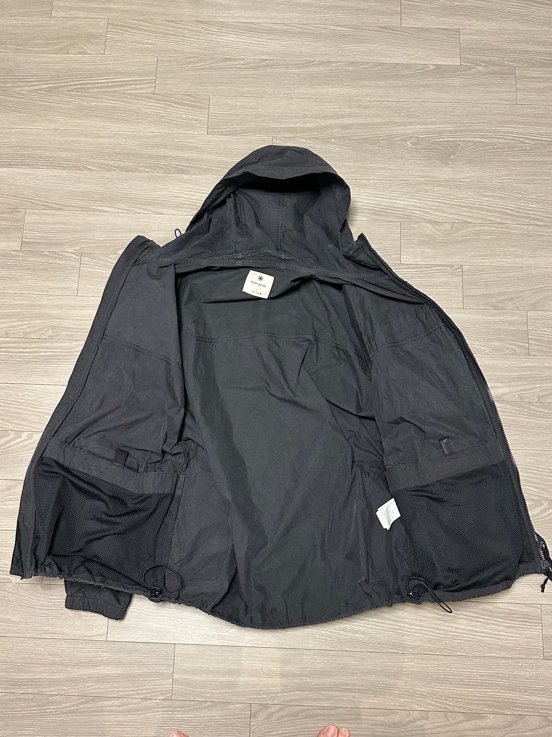 [L size] 스노우피크 인디고 CN 파카 블랙 상품이미지5