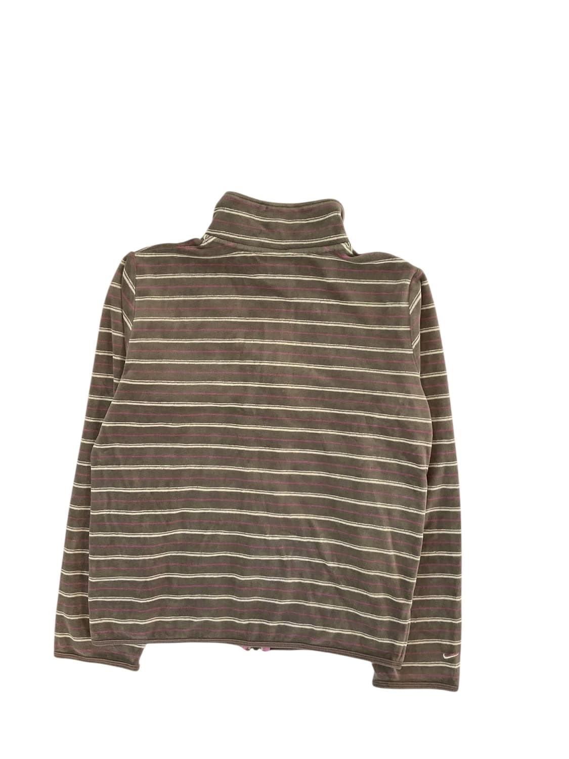 나이키 스트라이프 벨벳 브라운 집업 (woman m) 상품이미지2