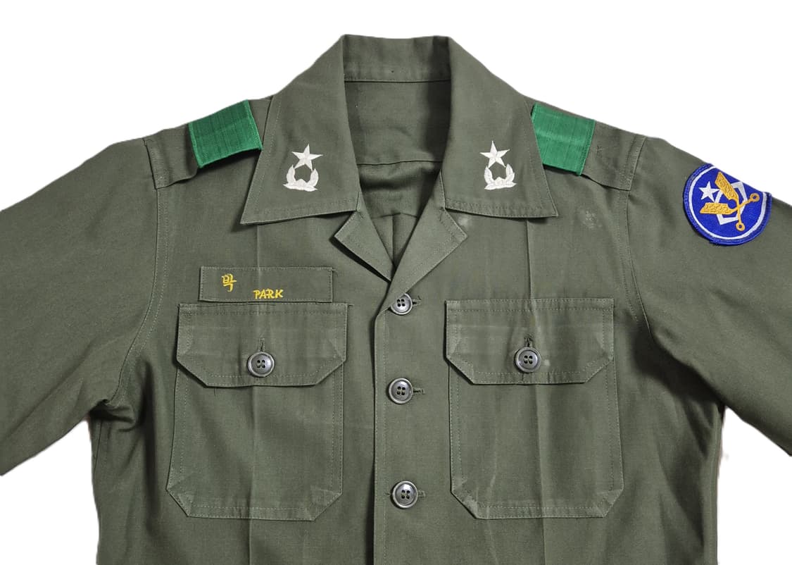 육군 구형 육군중앙경리단 준장 민무늬 전투복 상의 자켓 (XXS) 상품이미지7