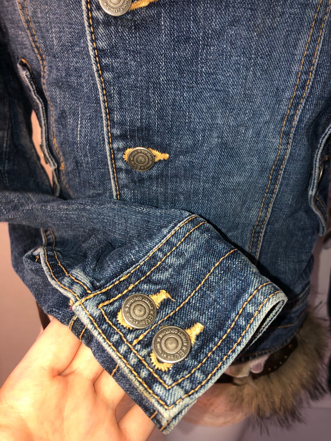 denim detail side jacket  상품이미지3