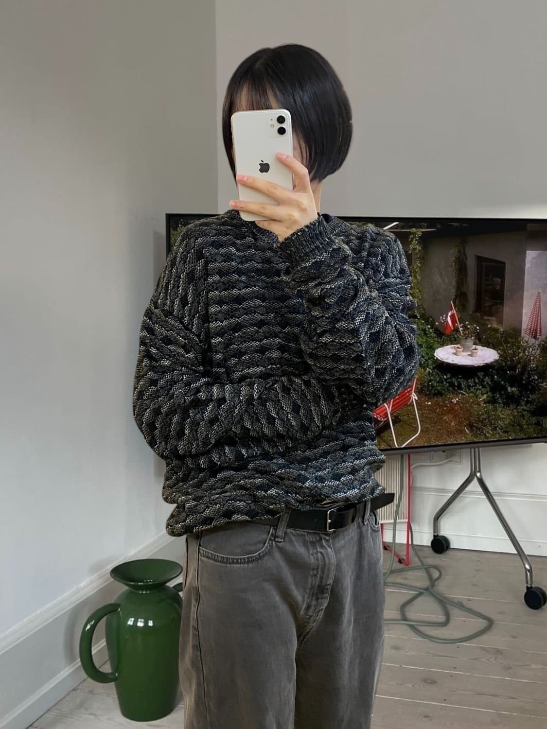 빈티지 패턴 니트 (Man L) AA0992 상품이미지2