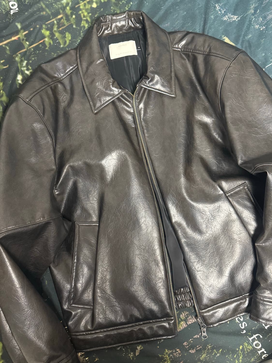 24fw 아모멘토 비건 레더자켓 상품이미지1