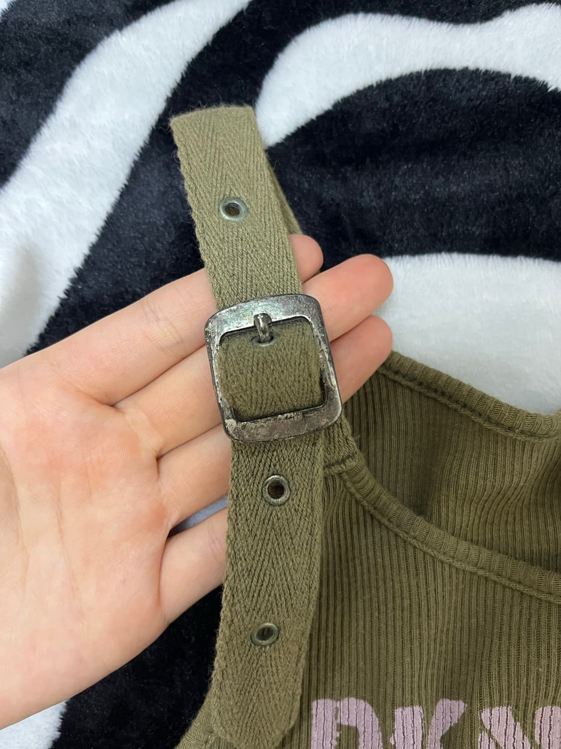 dkny vintage grunge buckle sleeveless 상품이미지5