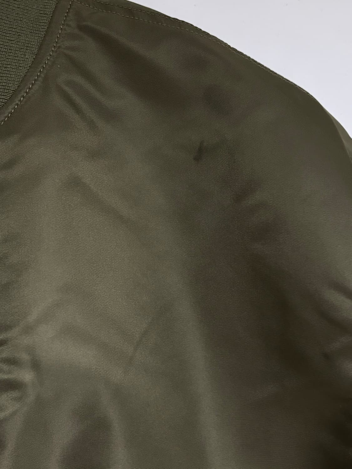 알파인더스트리 MA-1 플라이트 자켓 OG-107 그린/카키 리버서블 S 상품이미지6