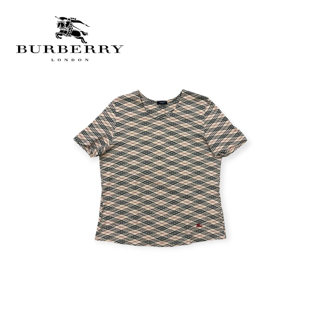 버버리 런던 노바체크 반팔 티셔츠 상품이미지1