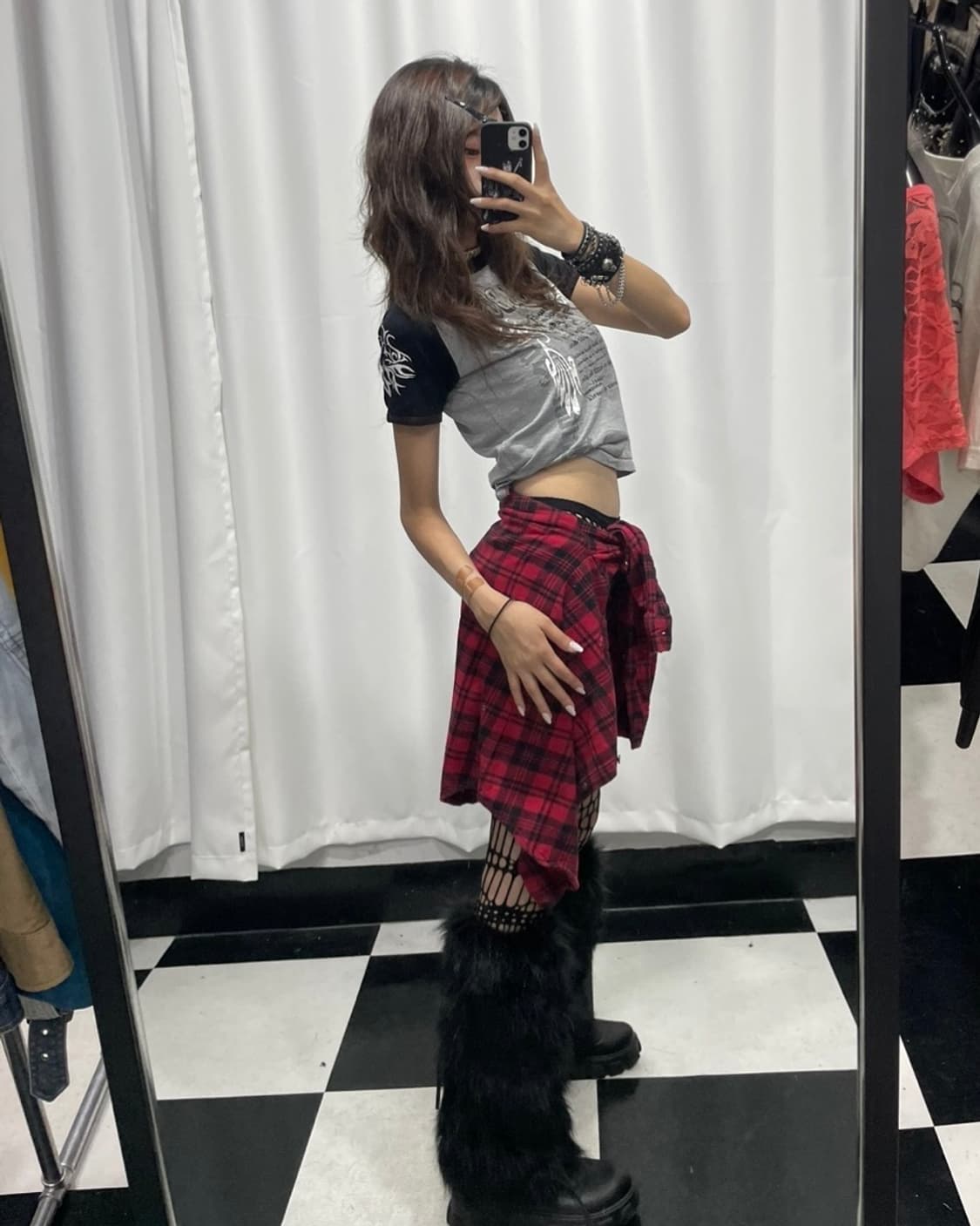 🎸그레이 펑크 프린팅 티셔츠🎸 상품이미지2