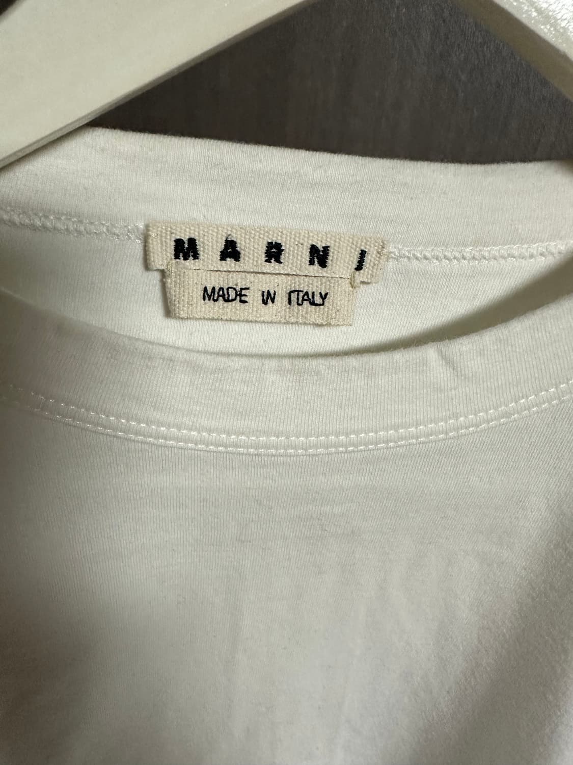 마르니 남성 화이트 롱슬리브 티셔츠 48 상품이미지3