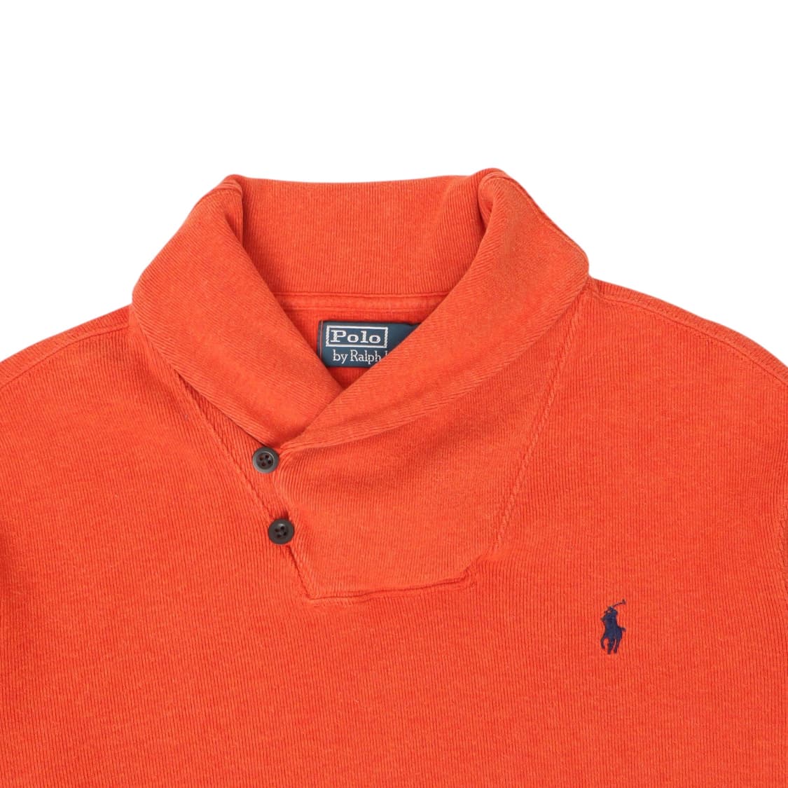 폴로 랄프로렌 오렌지 코튼 숄카라 니트 상품이미지2