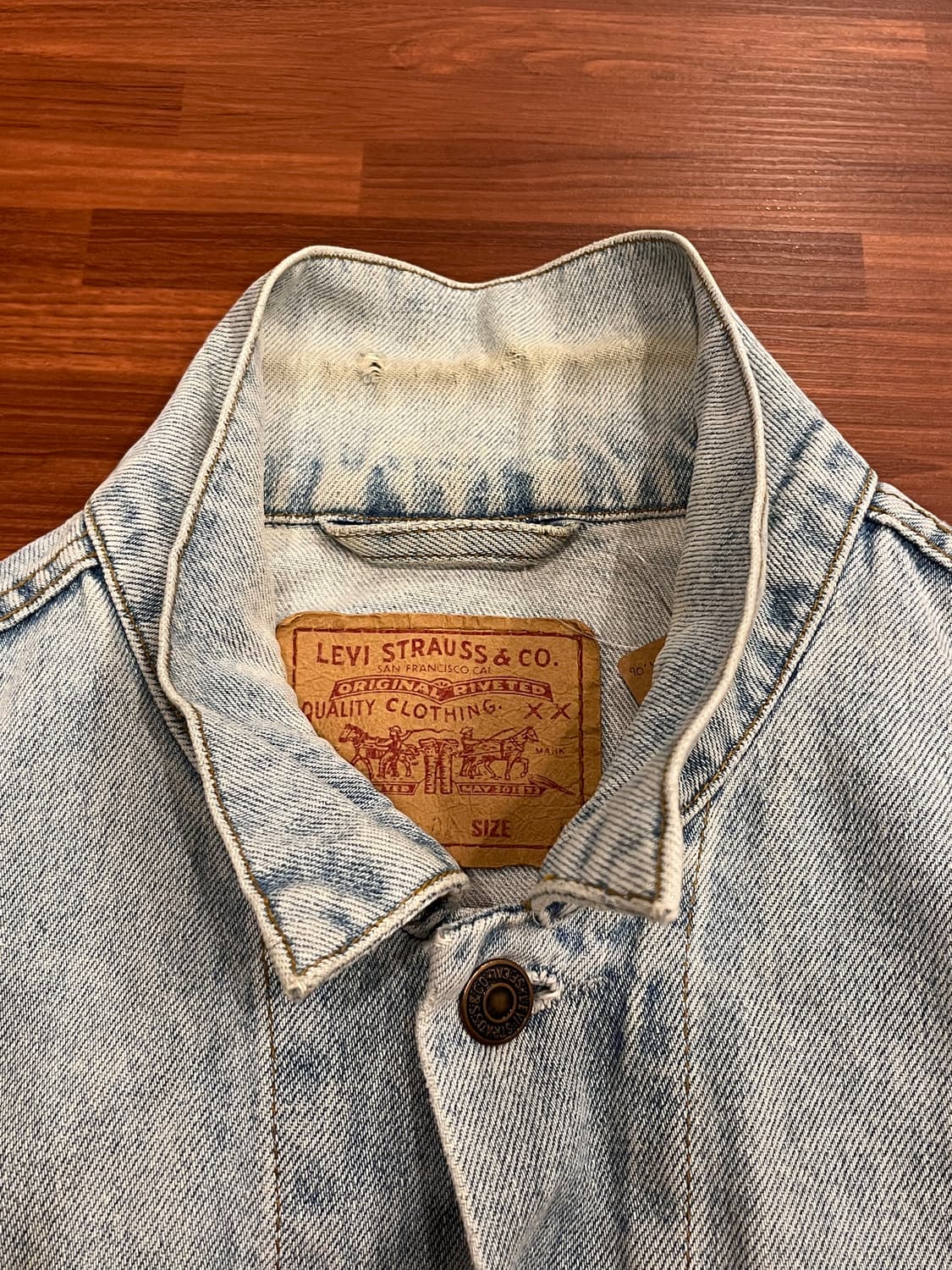 90s Levis 리바이스 70503 데님 트러커 자켓 상품이미지9