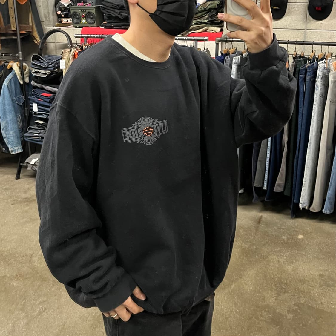 할리데이비슨 로고 스웻셔츠 (110-115) 상품이미지5
