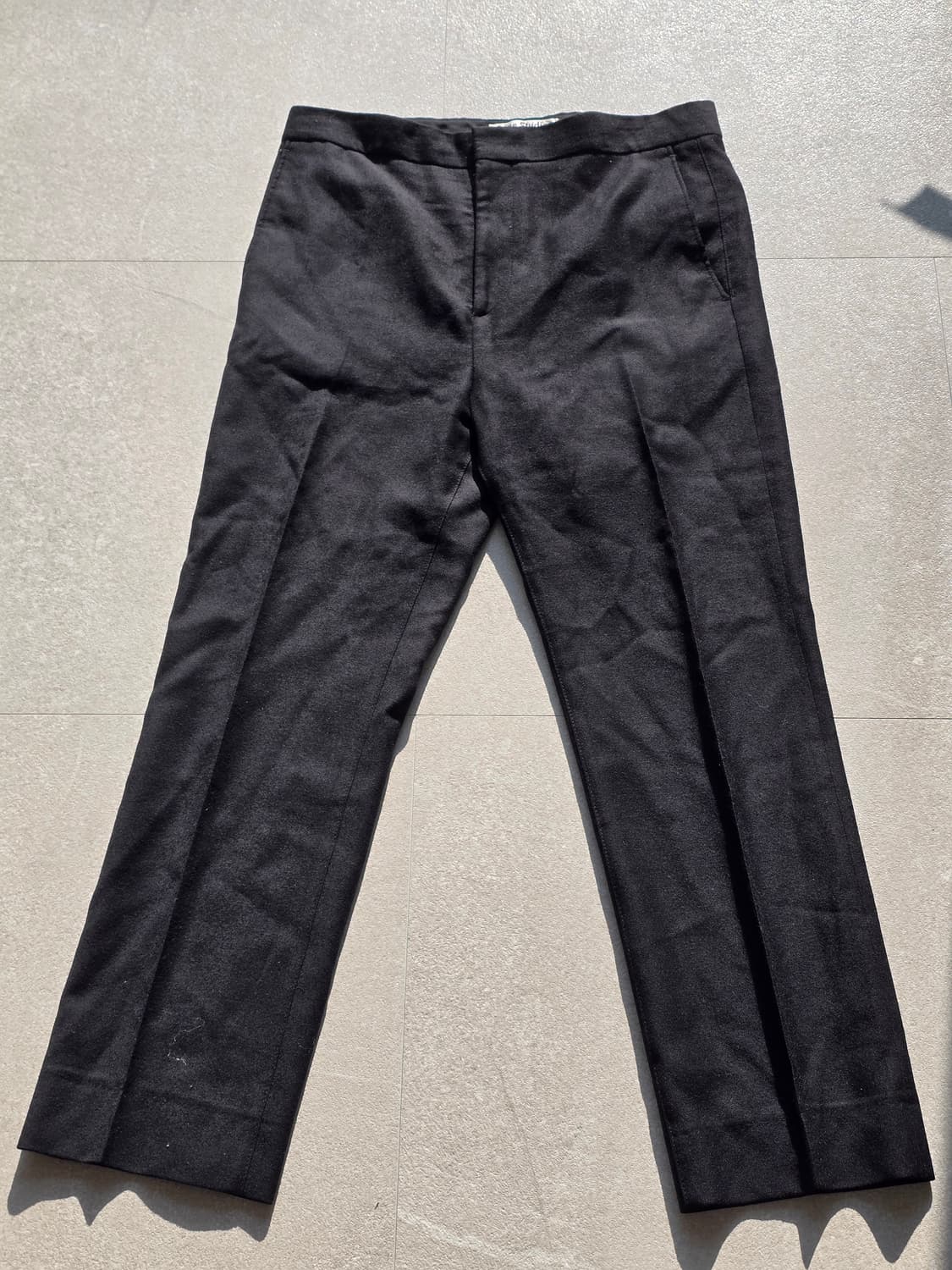 Acne Studio 울 슬랙스 블랙 상품이미지1