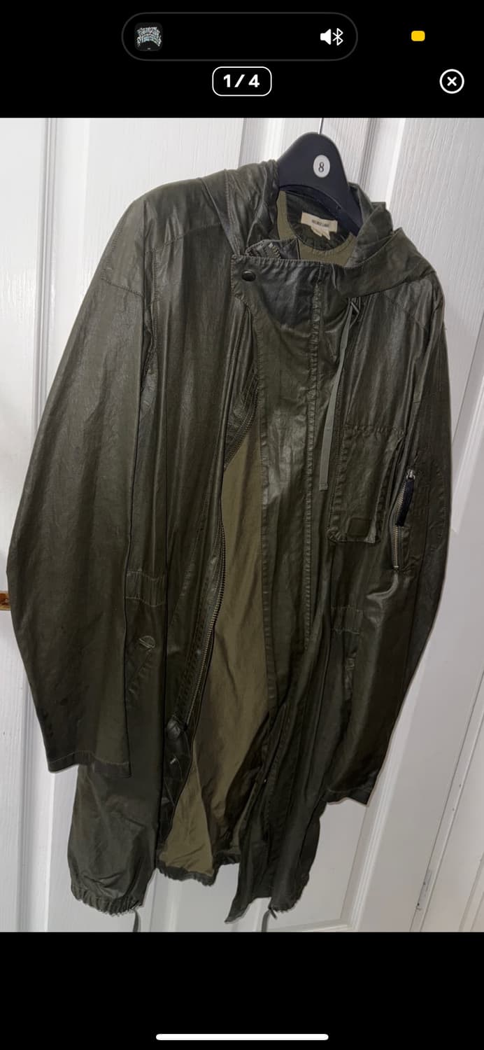 헬무트랭 카키 코팅 롱자켓XS 상품이미지1