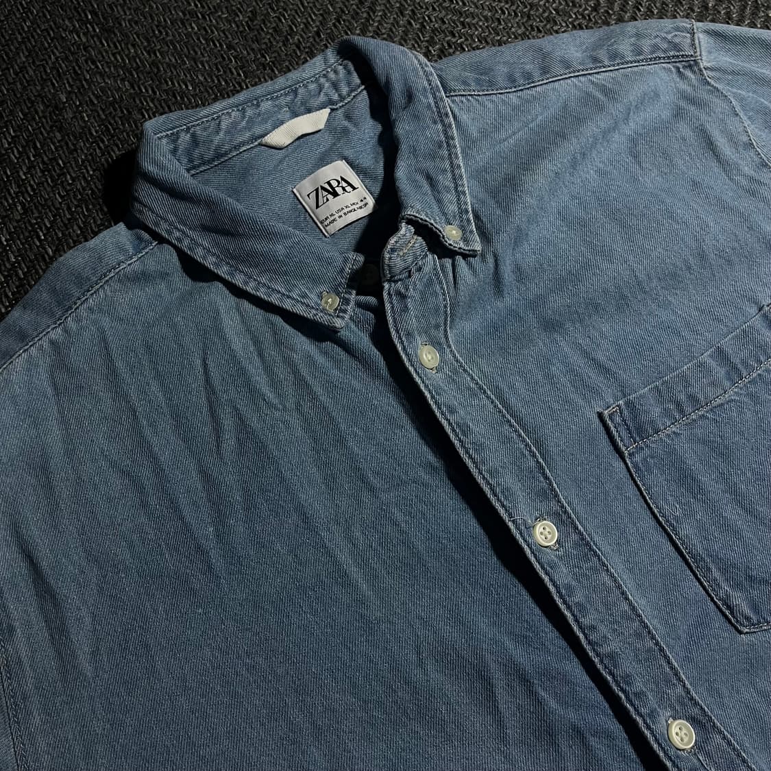 [XL]  ZARA 자라 데님 셔츠 상품이미지3