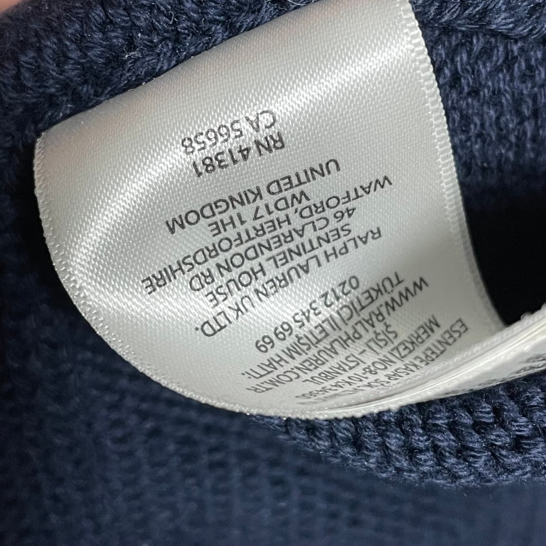 [S] 폴로 랄프로렌 네이비 니트 상품이미지3