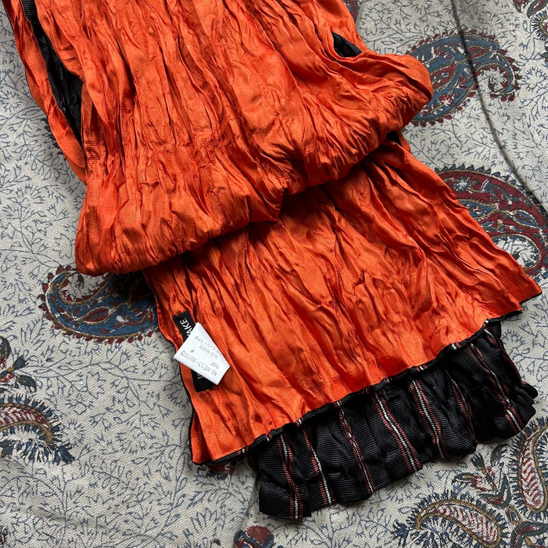 90s 이세이 미야케 리버시블 링클 머플러 상품이미지3