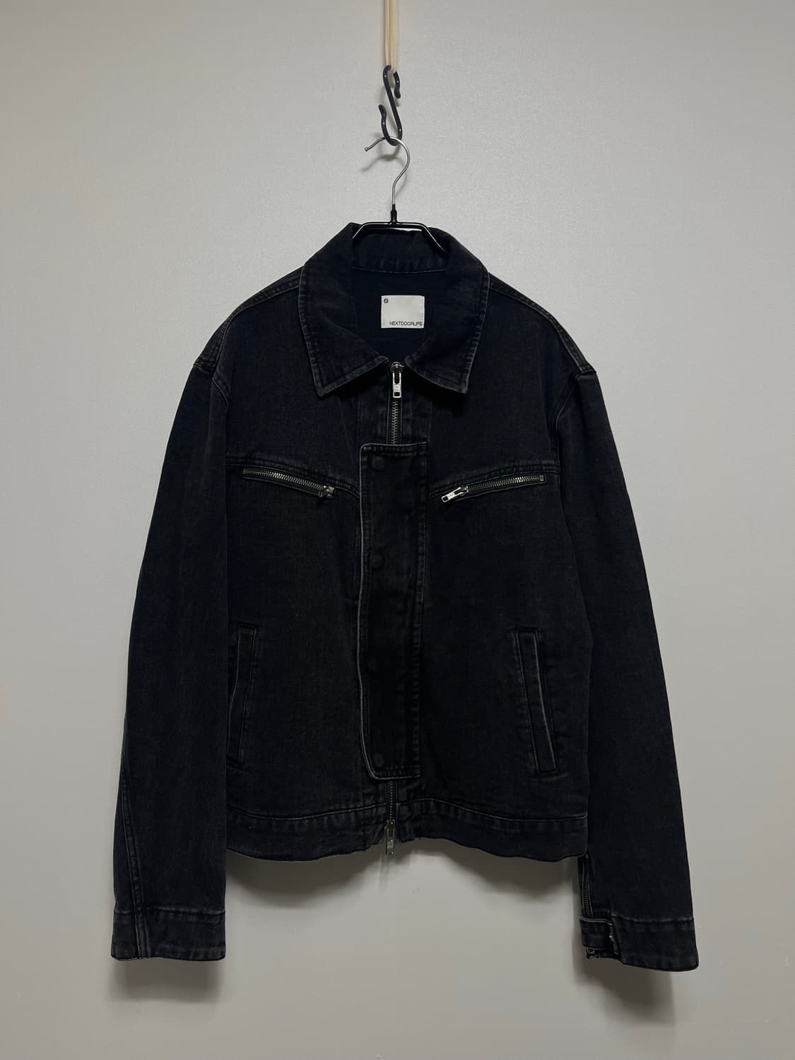 넥스트도어립스 블랙 데님 자켓 2사이즈 상품이미지1