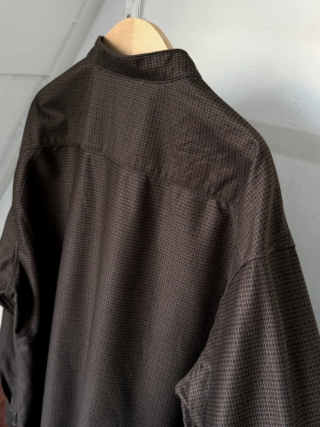 Design pattern stand collar shirt 상품이미지4
