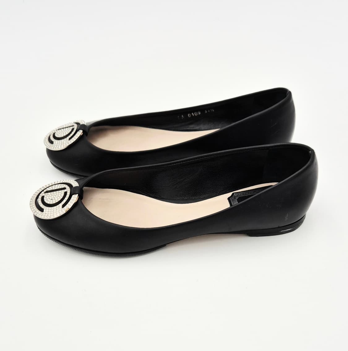 크리스찬 디올 CD 크리스탈 디테일 플랫 슈즈 34.5 상품이미지2