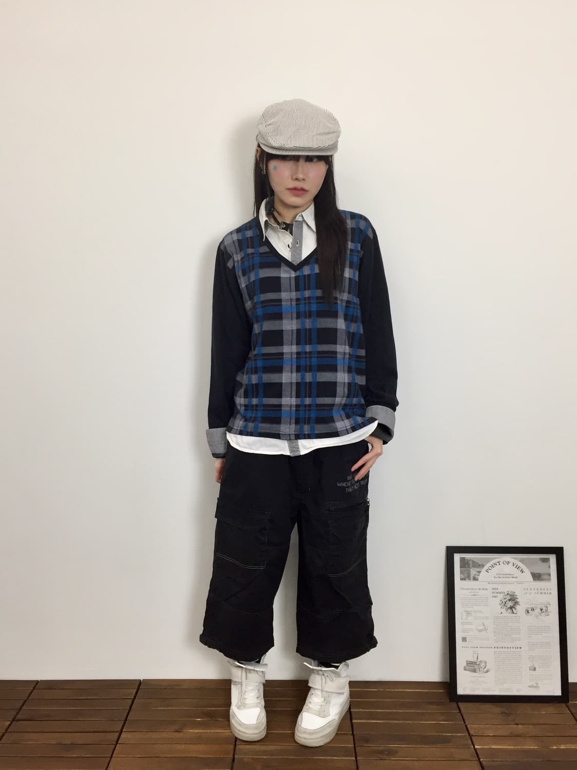 Sorridere Layered Plaid Shirt 상품이미지1