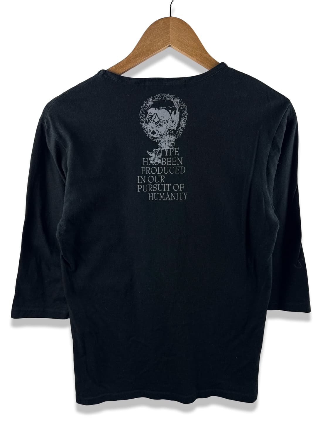 JPN 스컬 스모크 레터링 7부 슬리브2174 상품이미지2