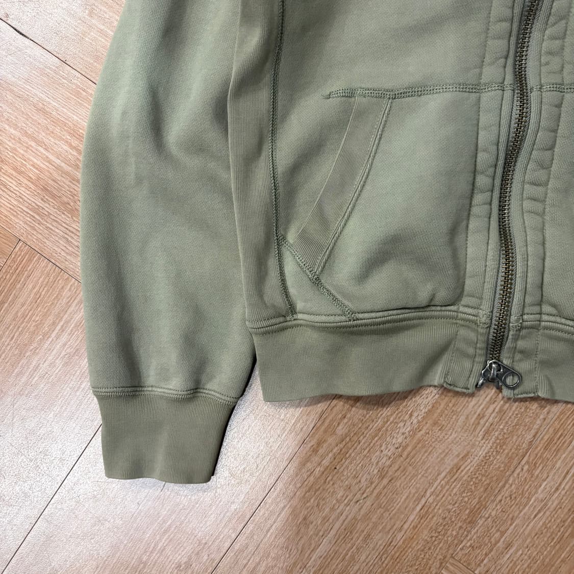 폴로 랄프로렌 카키 와플 라인 후디 집업 상품이미지4