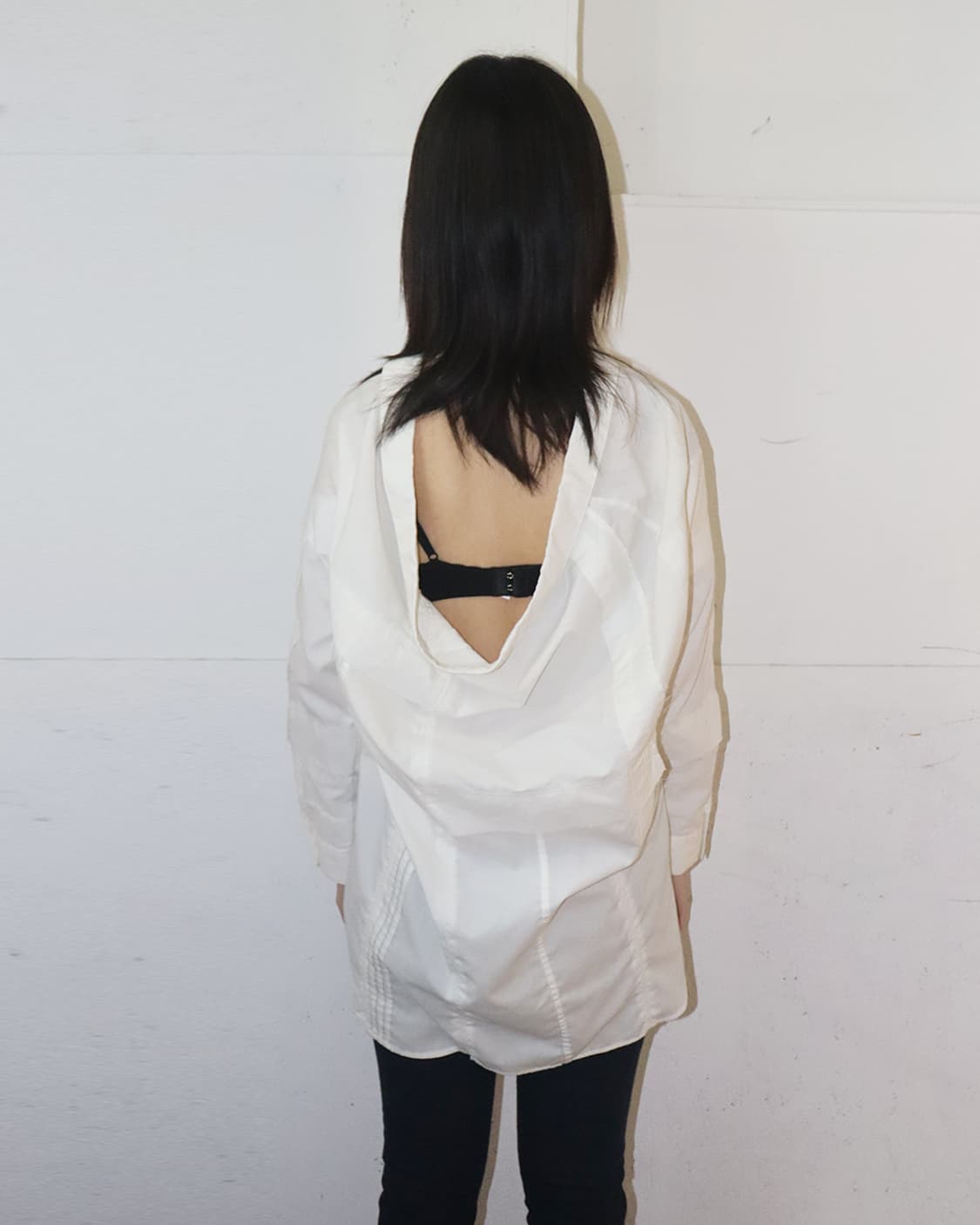 미하라 야스히로 “모디파이드” 패치워크 버튼 업 오픈카라 셔츠 상품이미지3