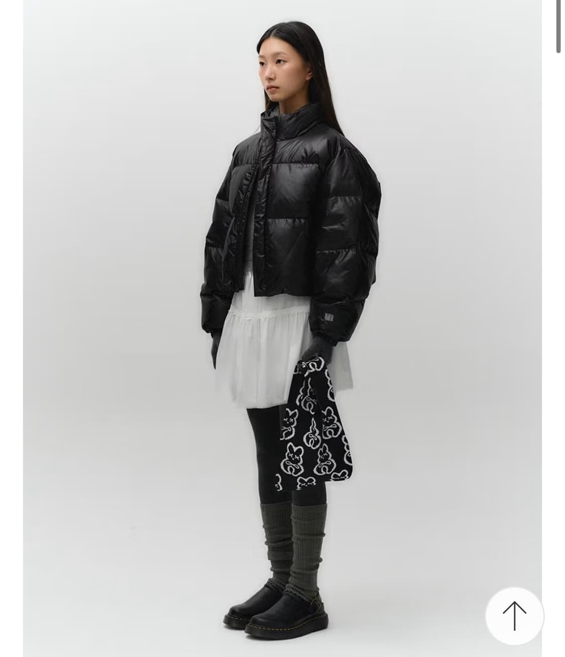 언레이블 크롭 푸퍼 대딩 상품이미지1