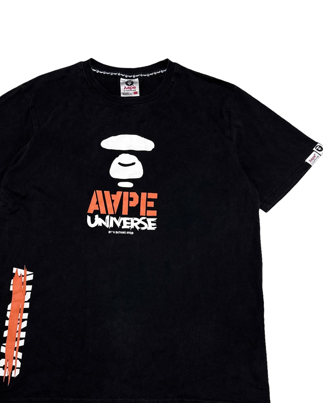 Aape 에이프 블랙 반팔 티셔츠 상품이미지2