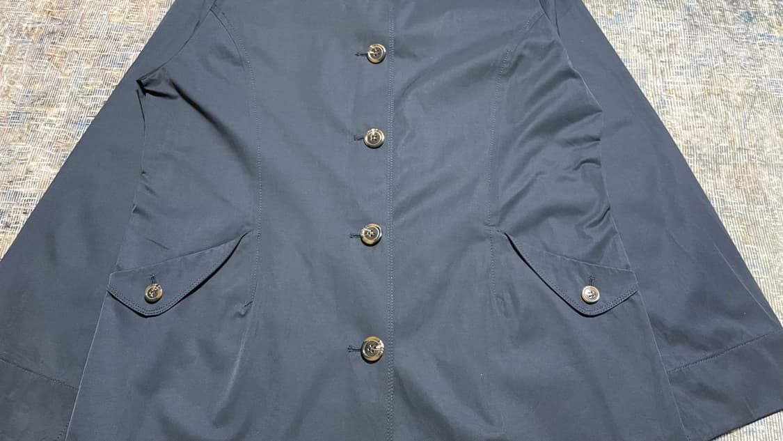 JPN 00s 일본빈티지 모리걸 아메카지 골든베어 네이비 하프코트 자켓 상품이미지6