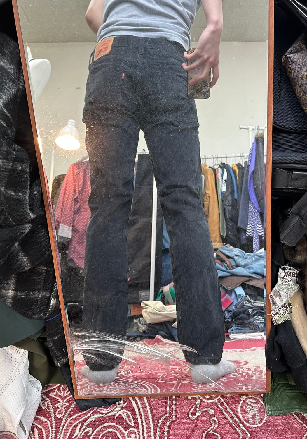 리바이스 502 블랙 코듀로이 상품이미지5