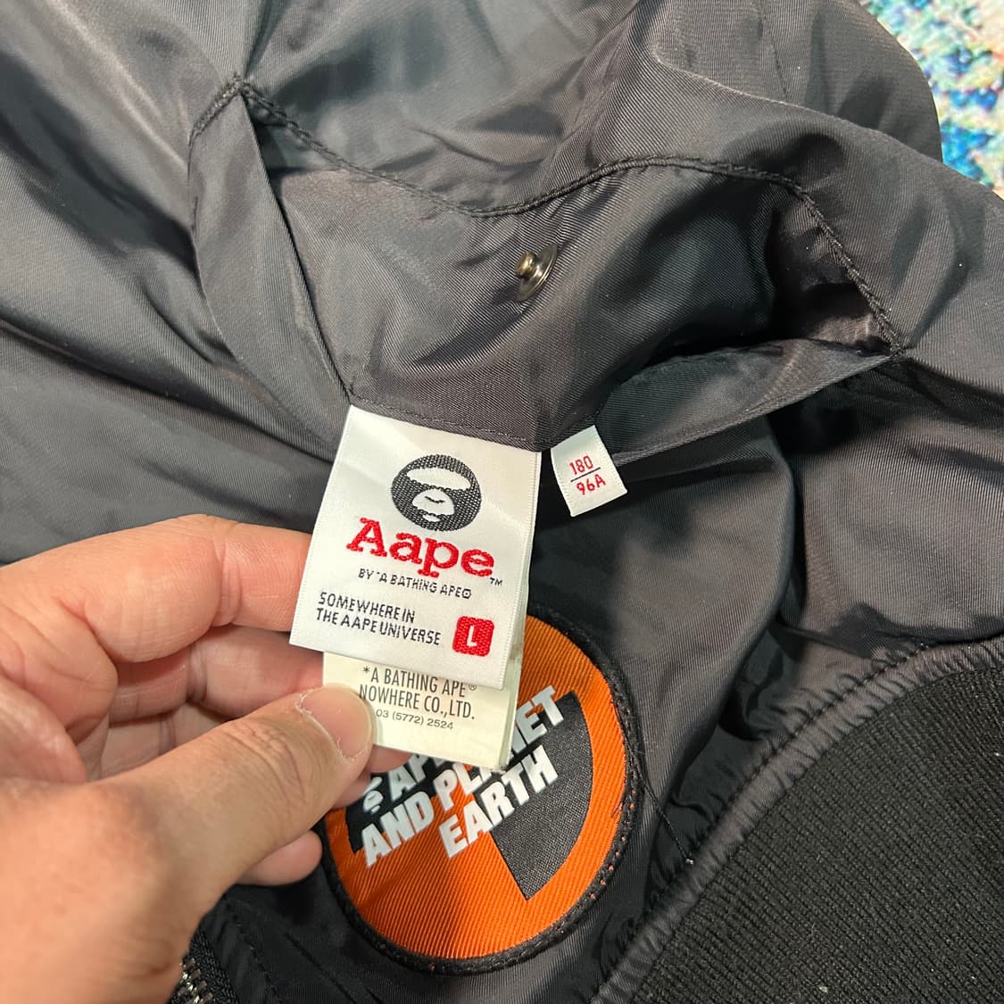 [L] 베이프 에이프 리버시블 MA-1 항공자켓 상품이미지6